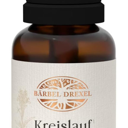 BÄRBEL DREXEL Plant Circulatory Drops Dizziness Due to Low Blood Pressure (30 ml) Vegan Made in Germany Ginkgo + Rosemary + Hawthorn, Cardiovascular Drops, Alcohol-Free