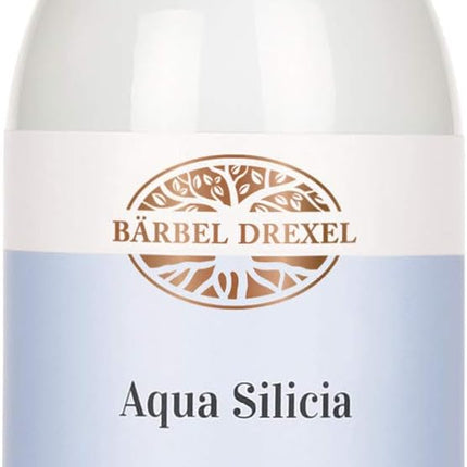 BÄRBEL DREXEL Aqua Silicia Colloidal Silicon in Levitated Revitalised Water (250 ml) Vegan Manufacture Germany Connective Tissue Skin Hair Nails Cartilage Natural Silicon Dioxide