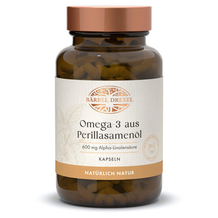 Omega 3 Capsules Vegan with 500 mg Omega 3 from Algae Oil, of which 375 mg DHA & 125 mg EPA (Pack of 30) High Bioavailability through Triglyceride Form, Naturopathy BÄRBEL DREXEL
