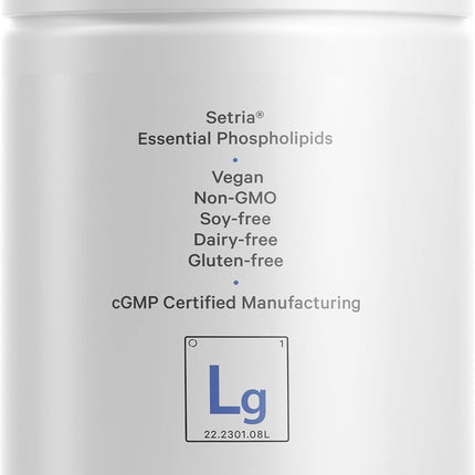 Codeage Liposomal Glutathione Preparation - Pure Reduced Setria L-Glutathione Skin Preparation Nano Encapsulated Glutathione Powder Pills Phospholipids Antioxidant Complex Vegan, GMO Free, 60 Capsules