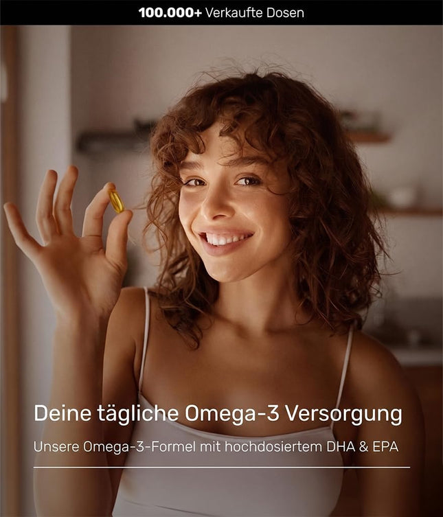 Omega 3 Capsules High Dose Triglyceride Fish Oil - Fish Oil Soft Gel 500mg EPA 250mg DHA without Vitamin E Omega-3 Fatty Acids - Elaborately Cleaned and From Sustainable Fishing (300 Capsules)