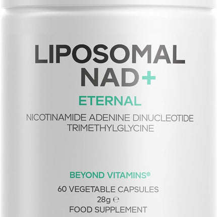 Codeage Liposomal Nad+ 500 mg Nicotinamide Adenine Dinucleotide Reduced + Trimethylglycine Vegan Dietary Supplement GM Free Liposomal Administration 60 Capsules