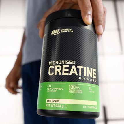 Optimum Nutrition Micronised Creatine Powder, Unflavoured Monohydrate Powder for Muscle Growth, 176 Servings, 634g