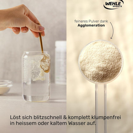 Collagen Powder 1 kg – Collagen Hydrolysate Peptides Type I, II & III – Flavorless Protein Powder – Made in Germany – Wehle Sports (1000g (1 pack)) - Packaging may vary.