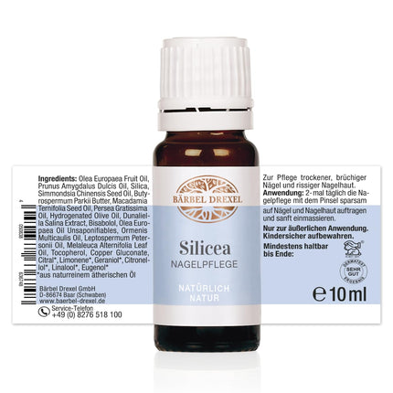 Bärbel Drexel® Silicea Nail Building Serum & Nail Care Protection & Strengthening Cuticles + Moisturises 100% Vegan Manufacture in Germany Brittle Nails Nail Treatment Nail Repair Gel