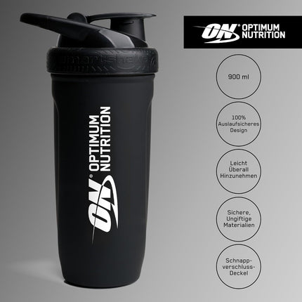 Optimum Nutrition Reforce Steel Smartshake, Durable Food Grade Stainless Steel Protein Shaker Bottle, BPA-Free Bottle with Leak-proof Flip-to-Cap, Easy to Carry Smart