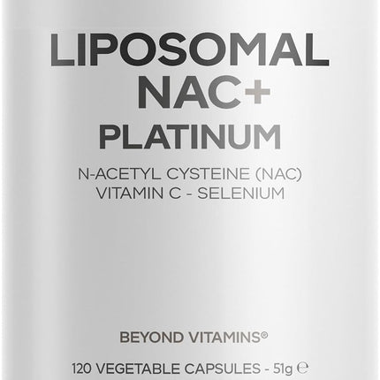 Codeage Liposomal Nac+ Platinum - N-Acetyl-L-Cysteine with Vitamin C, Selenium and Liposomal Administration Matrix - Vegan Dietary Supplement - GMO Free, Gluten Free - 120 Capsules