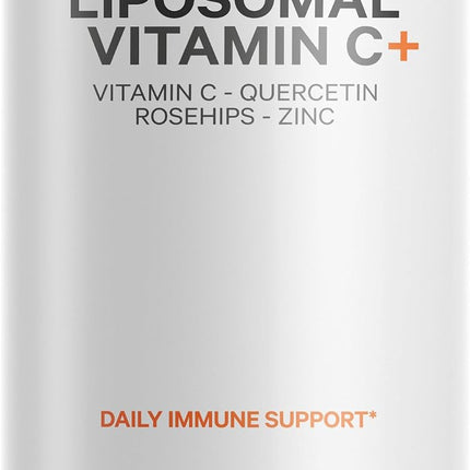 Codeage Liposomal Vitamin C with Zinc, Elderberry, Citrus Bioflavonoid Complex Grapefruit, Lemon, Orange, Quercetin and Rose Hips Vegan, GMO Free, High Dose Daily Supplement, 180 Capsules