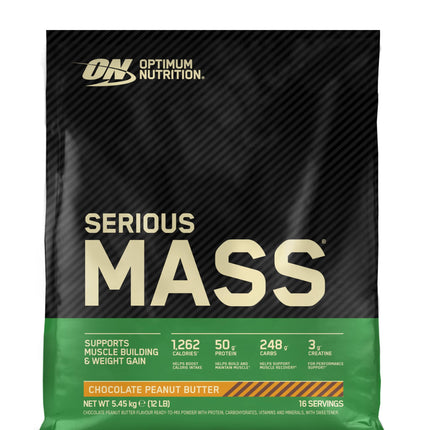 Optimum Nutrition Serious Mass 2025 Weight Gainer Powder, Vanilla Flavour, 5.33 kg, 16 Servings