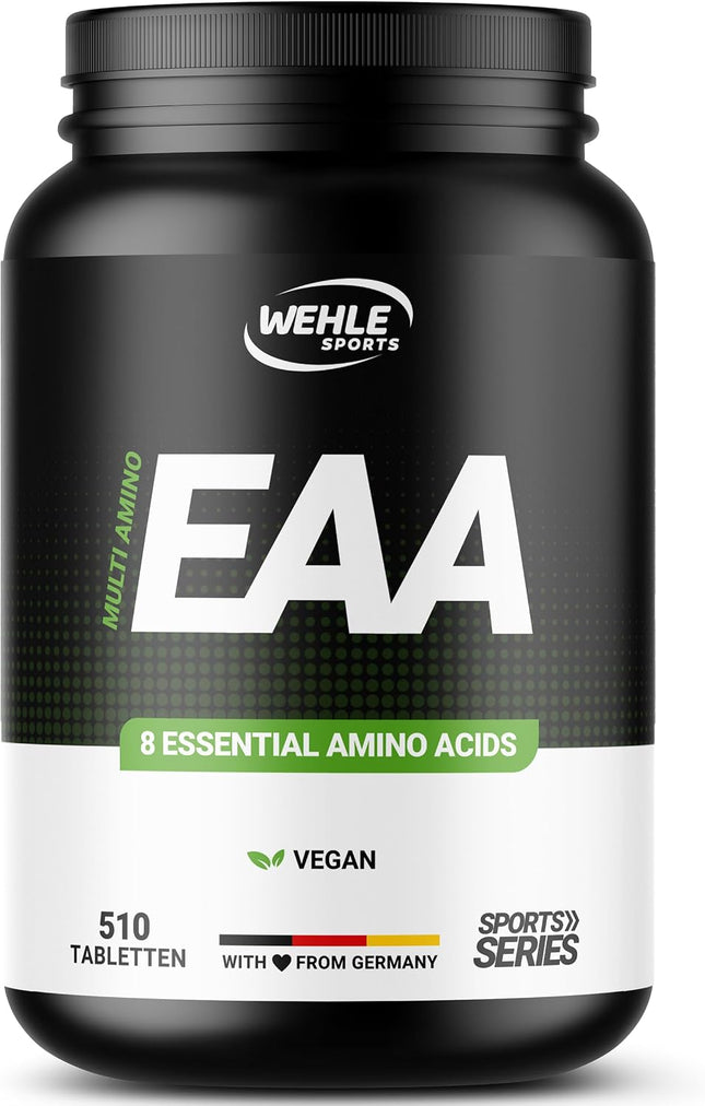 Multi Amino - EAA Pattern 510 x EAA Tablets with 1036 mg Each - All 8 Essential Amino Acids Complex High Dose - Vegan - Packaging May Vary