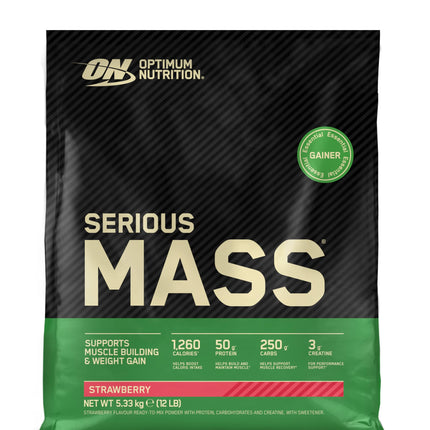 Optimum Nutrition Serious Mass 2025 Weight Gainer Powder, Vanilla Flavour, 5.33 kg, 16 Servings