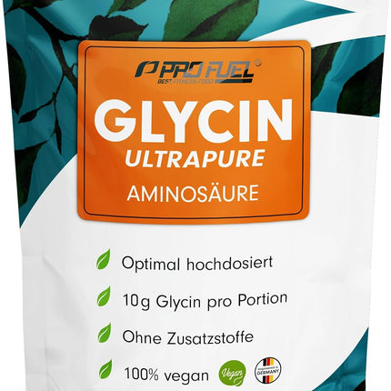 Glycine Powder 1 kg - Optimal High Dose with 10 g Glycine per Day - Glycine Ultrapure with over 99.9% Purity - Amino Acid without Additives - Laboratory Tested with Certificate - Supply for 100 Days
