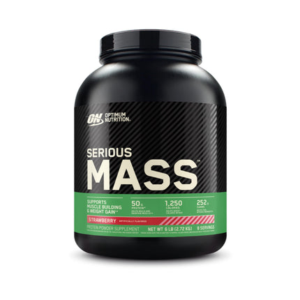 Optimum Nutrition Serious Mass Protein Powder High Calorie Mass Gainer with Vitamins, Creatine and Glutamine, Vanilla, 8 Servings, 2.73kg, packaging may vary