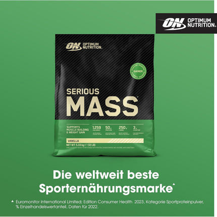 Optimum Nutrition Serious Mass 2025 Weight Gainer Powder, Vanilla Flavour, 5.33 kg, 16 Servings