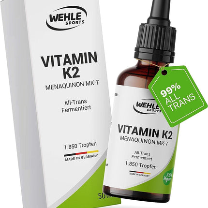 K2VITAL® by Kappa, Vitamin K2 MK-7 Drops, 200 μg, 50ml - Premium: 99.7+% All-Trans Content, Laboratory Tested, Vegan, High Dose and Made in Germany