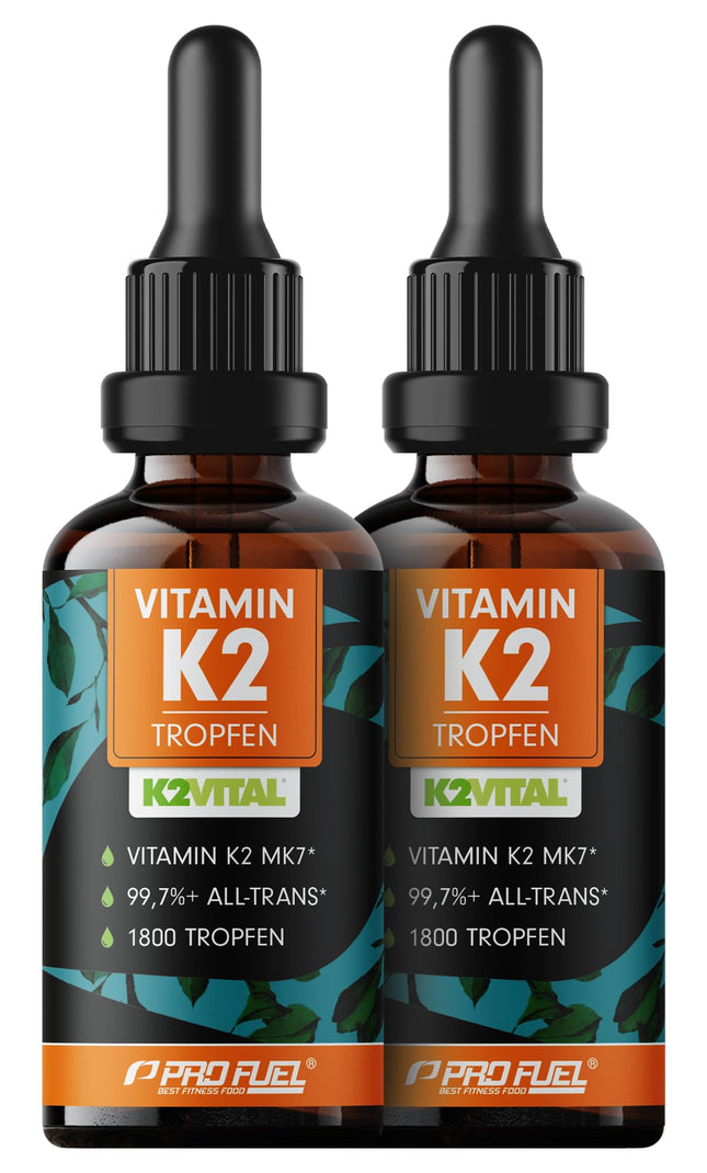 Vitamin K2 Drops High Dose 1800x (50ml) - 200 µg Vitamin K2 MK7, Pharmaquinone Premium Vit. K2 High Dose with 99.7+% All Trans Content - Laboratory Tested with Certificate - 100% Vegan
