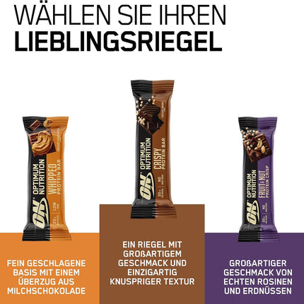 Optimum Nutrition Protein Crisp Bar with Whey Protein Isolate, Low Carb High Protein Snacks with No Added Sugar, Peanut Butter, 10 Bar (10 x 65g)
