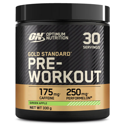 Optimum Nutrition ON Gold Standard Pre Workout, Energy Drink Powder with Creatine Monohydrate, Beta Alanine, Caffeine and Vitamin B Complex, Blue Raspberry, 30 Servings, 330 g, Packaging May Vary