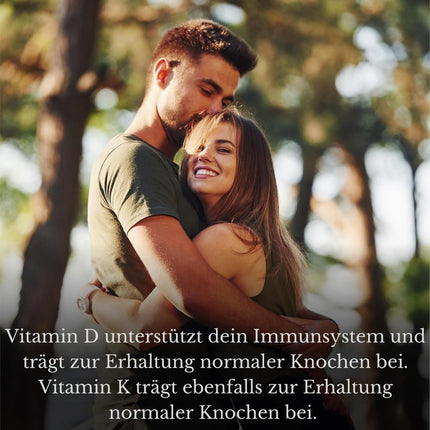 Luondu Vitamin D3, 20,000 IU + Vitamin K2 MK7, 200 mcg Depot (180 Capsules High Dose and Vegan) Vitamin D3 K2 Capsules, High Dosage, One Capsule Every 20 Days, No Additives, Made in Germany