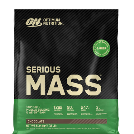 Optimum Nutrition Serious Mass 2025 Weight Gainer Powder, Vanilla Flavour, 5.33 kg, 16 Servings