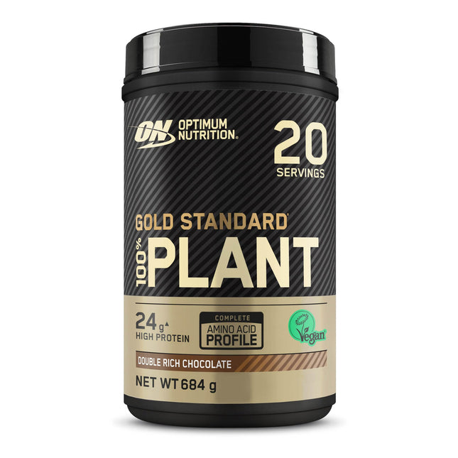 Optimum Nutrition Gold Standard 100% Plant-ON Vegan Protein Powder (with protein from 100% vegetable sources) Vanilla protein powder, 19 servings, 684 g