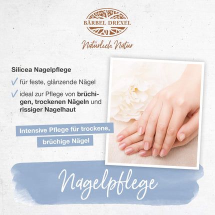 Bärbel Drexel® Silicea Nail Building Serum & Nail Care Protection & Strengthening Cuticles + Moisturises 100% Vegan Manufacture in Germany Brittle Nails Nail Treatment Nail Repair Gel