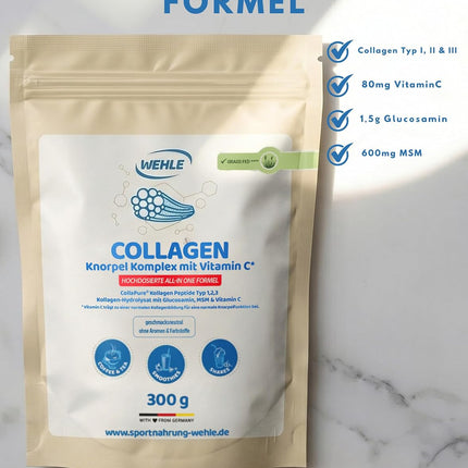 Wehle Cartilage Complex with Vitamin C MSM and Glucosamine* Vitamin C contributes to normal collagen formation for normal cartilage function