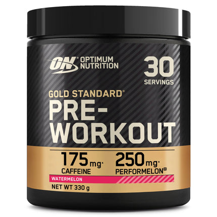Optimum Nutrition ON Gold Standard Pre Workout, Energy Drink Powder with Creatine Monohydrate, Beta Alanine, Caffeine and Vitamin B Complex, Blue Raspberry, 30 Servings, 330 g, Packaging May Vary