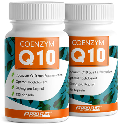 Q10 Capsules High Dose 120 x with 200 mg Coenzyme Q10 per Capsule - High-Quality Coenzyme Q10 (Vegan) from Fermentation - Laboratory Tested with Certificate - 100% Vegan - Supply for 4 Months