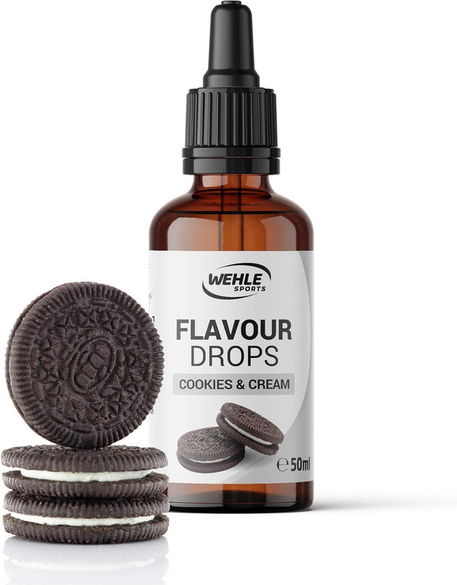 Wehle Sports Flavdrops - Calorie-Free, Sweetening Flavour Drops for Quark, Yoghurt, Porridge, etc. 50 ml