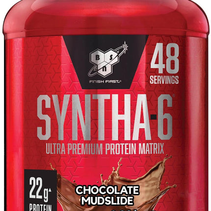 BSN Syntha 6 Whey Protein Powder Shake formulated for Muscle Development by BSN - Chocolate Mudslide, 48 Servings, 2.27kg