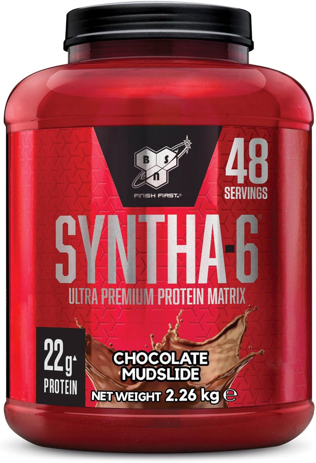 BSN Syntha 6 Whey Protein Powder Shake formulated for Muscle Development by BSN - Chocolate Mudslide, 48 Servings, 2.27kg