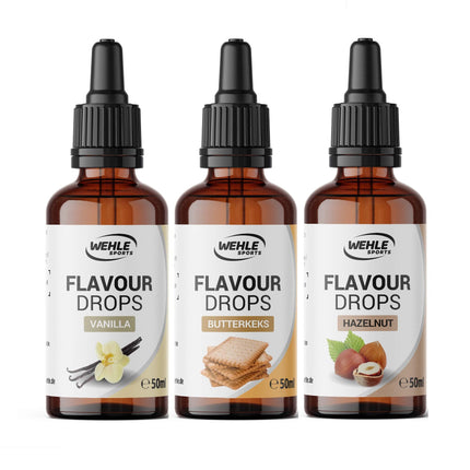 Wehle Sports Flavdrops - Calorie-Free, Sweetening Flavour Drops for Quark, Yoghurt, Porridge, etc. 50 ml