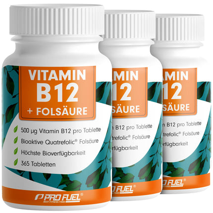Vitamin B12 + folic acid tablets.