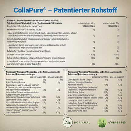 Collagen Powder – Collagen Hydrolysate Peptides Type I, II & III – Flavorless Protein Powder – Made in Germany – Wehle Sports (500g (1 pack)) - Packaging may vary