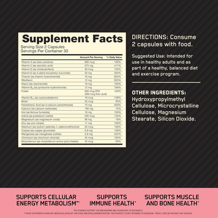 Optimum Nutrition Opti-Women Supplement, 60 Capsules