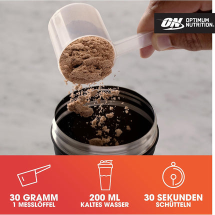 Optimum Nutrition Gold Standard 100% Whey Protein Powder for Muscle Building and Regeneration with Naturally Occurring Glutamine and BCAA Amino Acids, Double Rich Chocolate, 10 Servings, 310 g