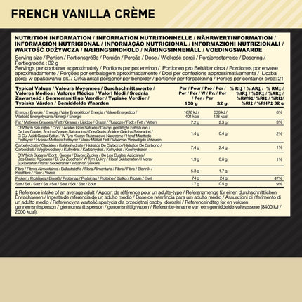 Optimum Nutrition Gold Standard 100% Plant-ON Vegan Protein Powder (with protein from 100% vegetable sources) Vanilla protein powder, 19 servings, 684 g