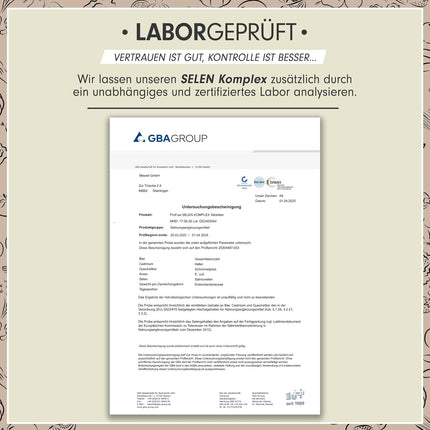 Selenium High Dose 365 x Selenium 200 μg Tablets - Selenium Complex from 3 High-Quality Selenium Sources: Selenium Yeast, Selenium Methionine & Sodium Selenite, Selenium Tablets - Laboratory Tested with Certificate - 100% Vegan