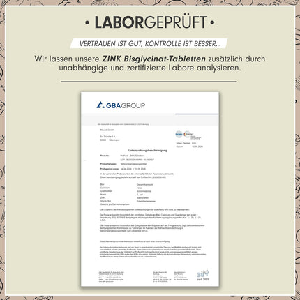 Hochdosierte Zinc Tablets Premium Quality | Zinc with the lack of Prevention and symptoms and Fighting with Zinc to Gcycinat | Immune System to Strengthen, Skin Repair Profuel Zinc Carbon Battery, 50/60 Vegan Tablets
